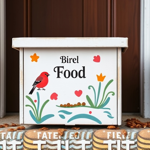 Bird food box left at front door
