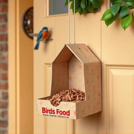 Bird food box left at front door