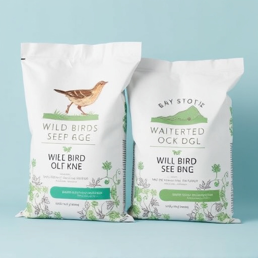 Branded UK wild bird seed bags