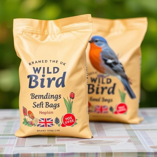 Branded UK wild bird seed bags