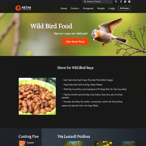 Checkout page for wild bird food