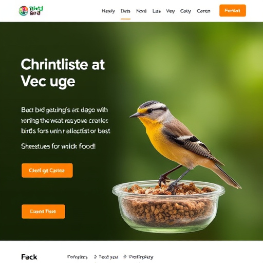 Checkout page for wild bird food