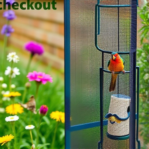 Checkout screen for garden bird supplies