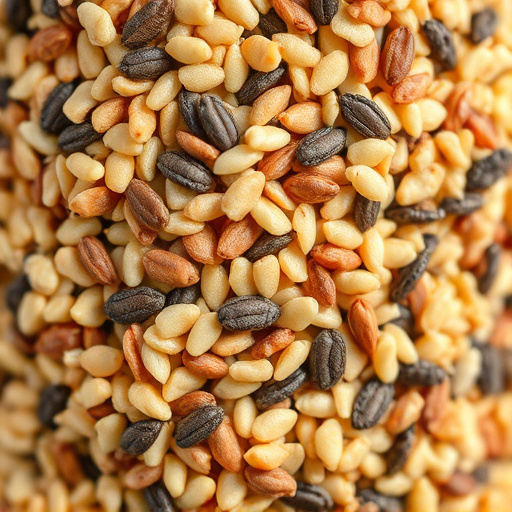 Close-up of bird seed texture UK