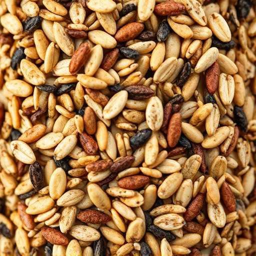Close-up of bird seed texture UK