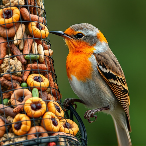 Close-up of wild bird food selection