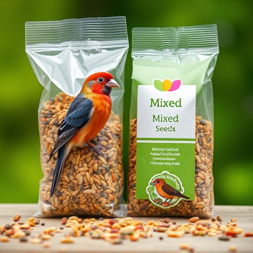 Mixed wild bird seed in UK packaging