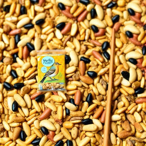 Mixed wild bird seed in UK packaging