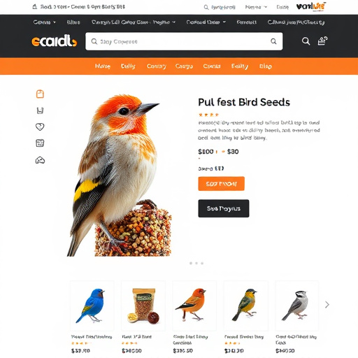 Online store bird seed product page