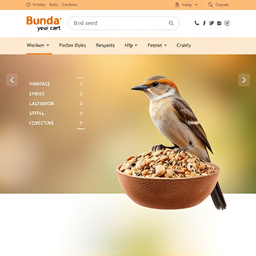Online store bird seed product page