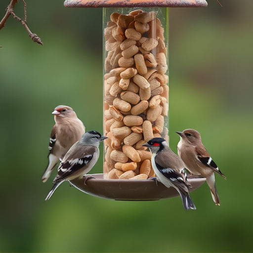 peanuts-in-feeder-surrounded-by-sparrows-640x480-67406039.jpeg