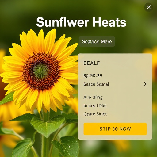 Product page showing sunflower hearts deal