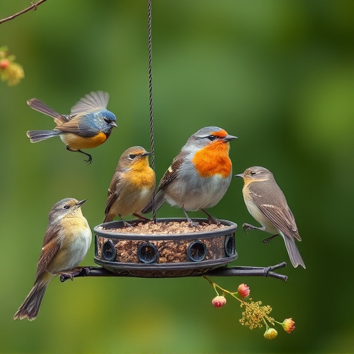 Seasonal bird feeding guide with UK birds