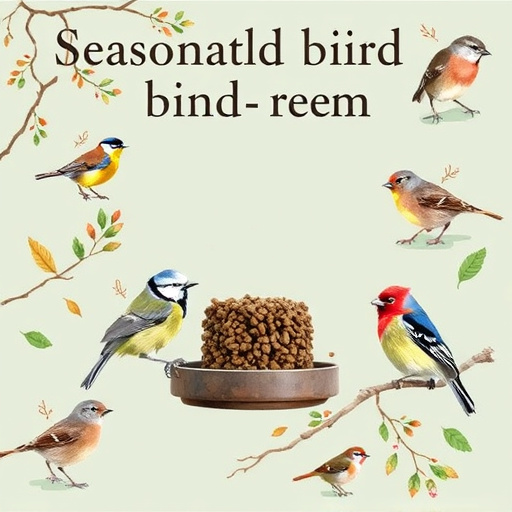 Seasonal bird feeding guide with UK birds
