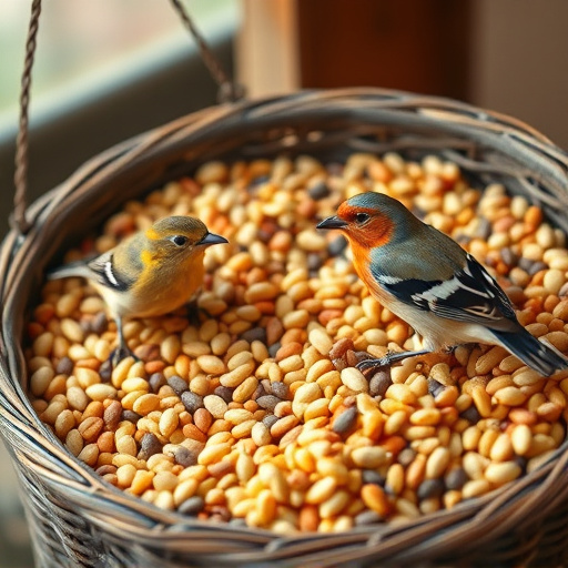 Selection of fine seeds for songbirds