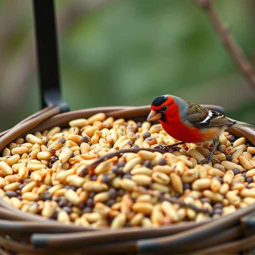 Selection of fine seeds for songbirds