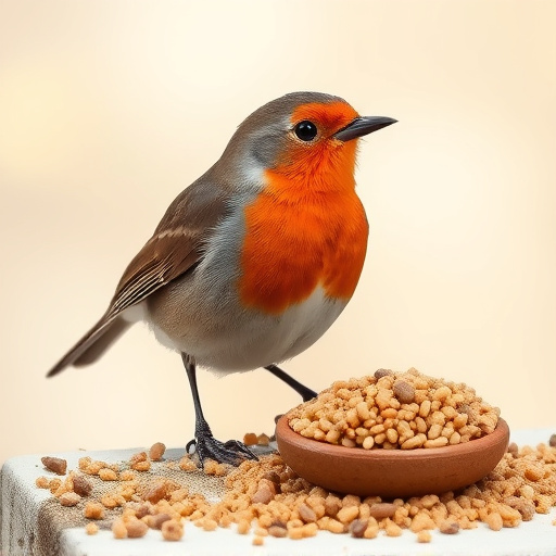 Soft food blend ideal for robins
