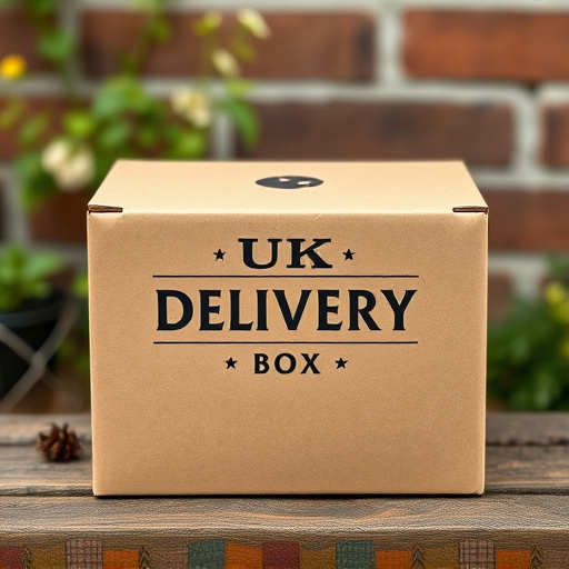 UK delivery box with bird seed label