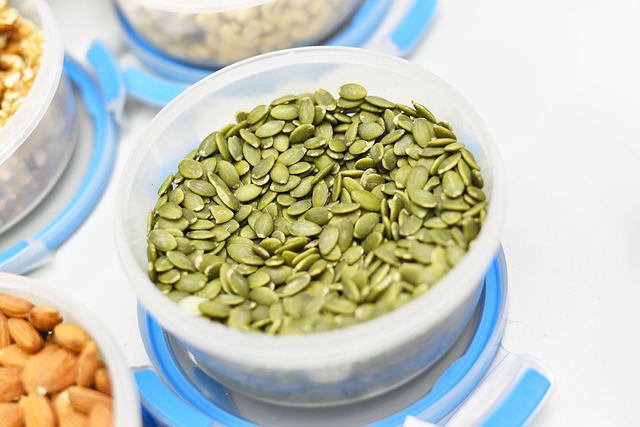 Variety of seeds in bulk display