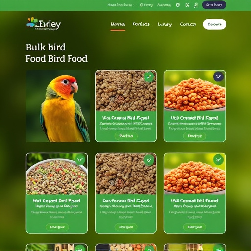 Website offering bulk bird food options