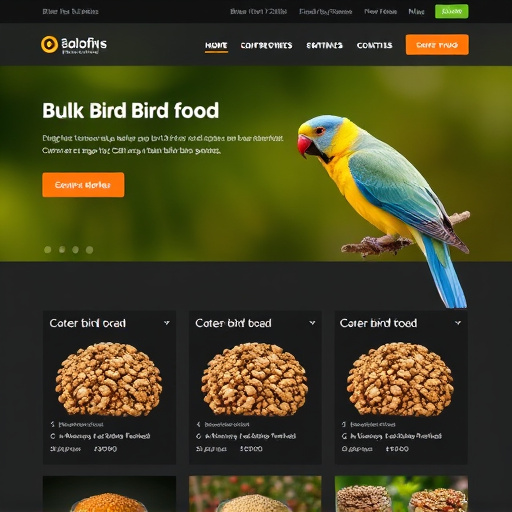 Website offering bulk bird food options