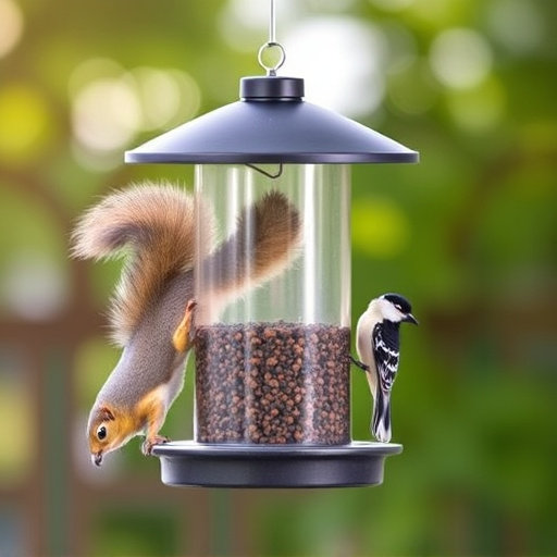 Affordable squirrel-resistant bird feeder hanging