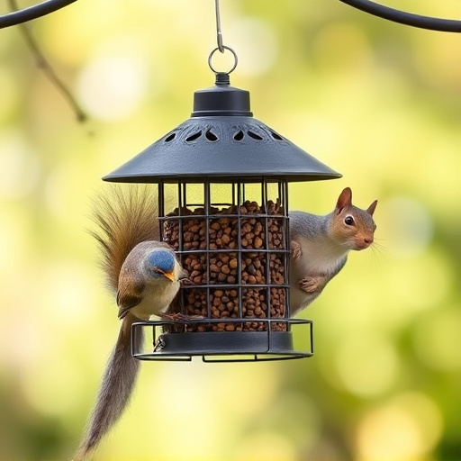 Affordable squirrel-resistant bird feeder hanging