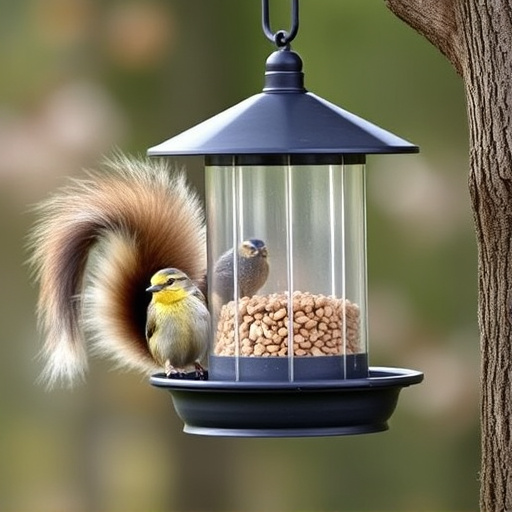 Affordable squirrel-resistant bird feeder hanging