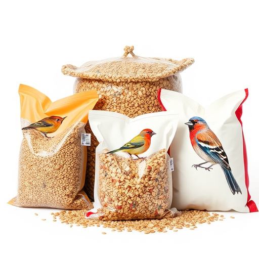 Assorted bird seed bags ready shipment