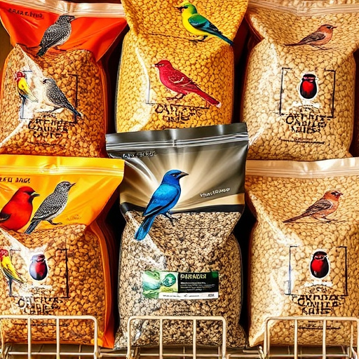 Assorted bird seed bags ready shipment
