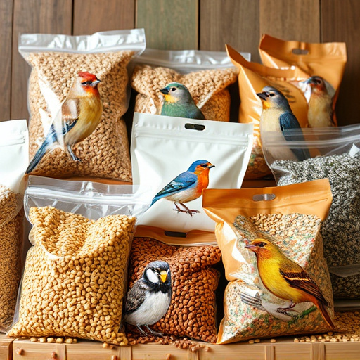 Assorted bird seed bags ready shipment