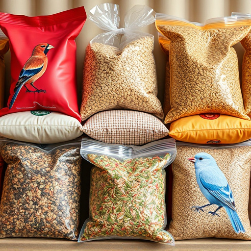 Assorted bird seed bags ready shipment