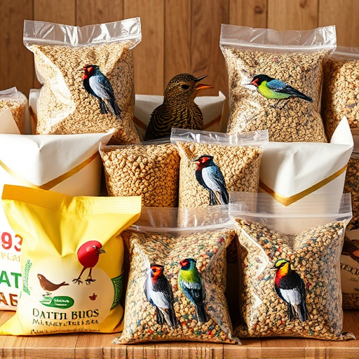 Assorted bird seed bags ready shipment