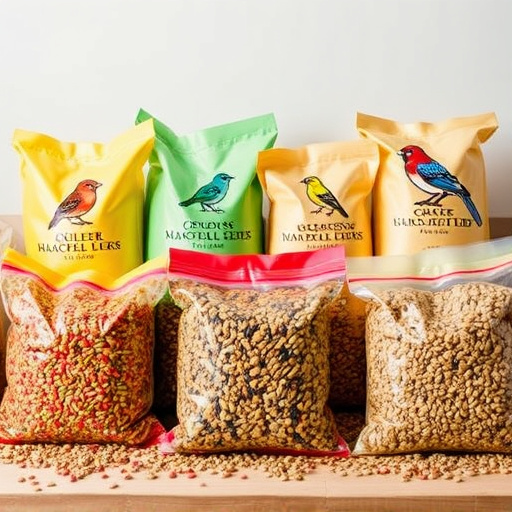 Assorted bird seed bags ready shipment