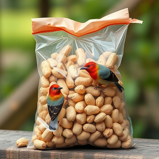 Bag of peanuts for wild birds