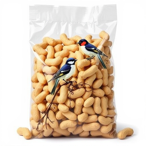 Bag of peanuts for wild birds