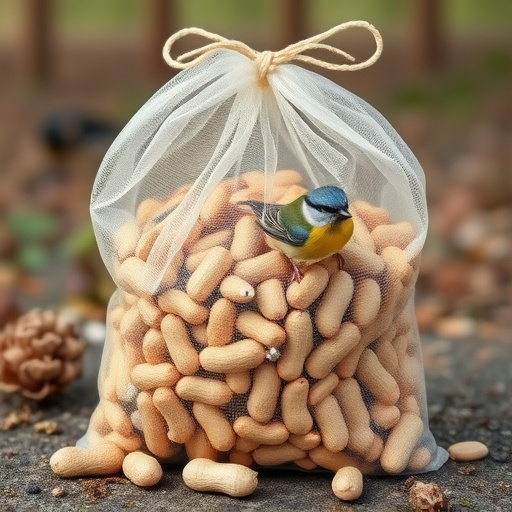 Bag of peanuts for wild birds