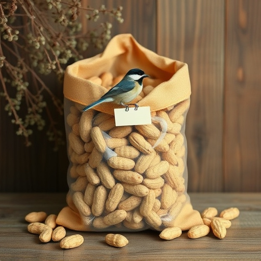 Bag of peanuts for wild birds