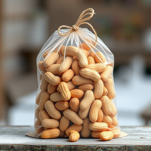 Bag of peanuts for wild birds