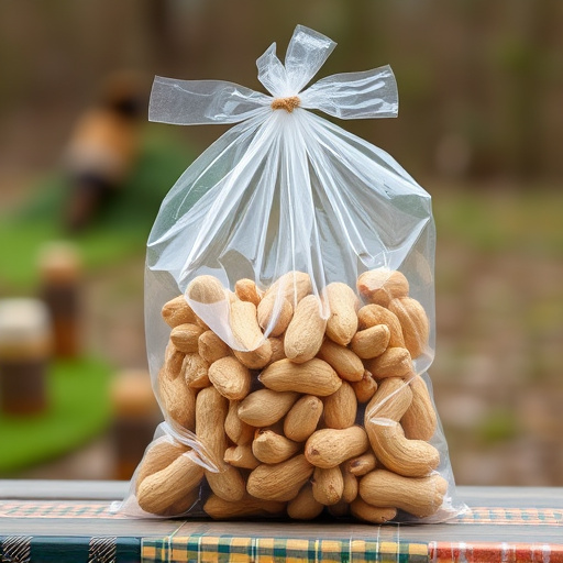 Bag of peanuts for wild birds