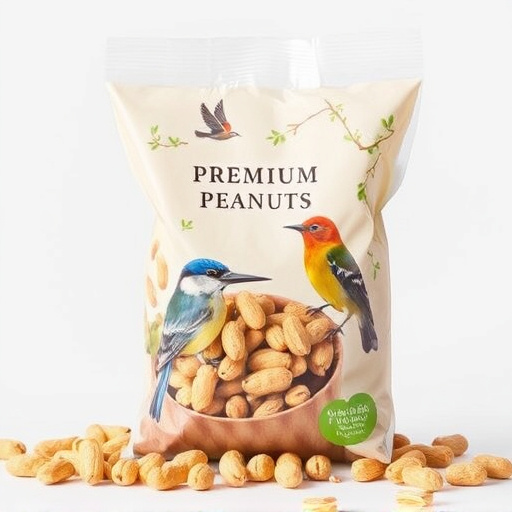 Bag of premium peanuts for wild birds