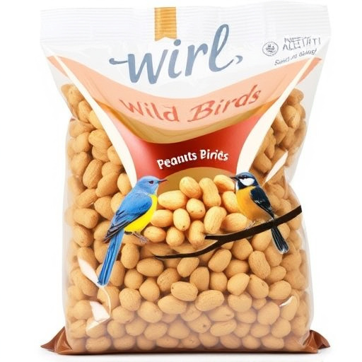 Bag of premium peanuts for wild birds