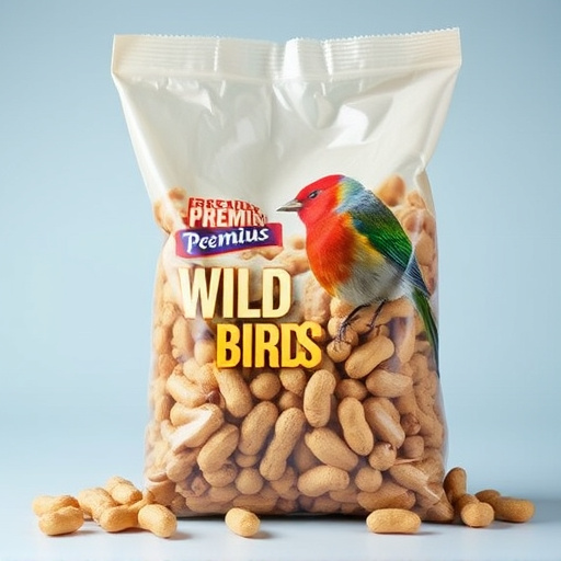 Bag of premium peanuts for wild birds