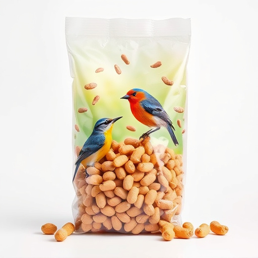 Bag of premium peanuts for wild birds
