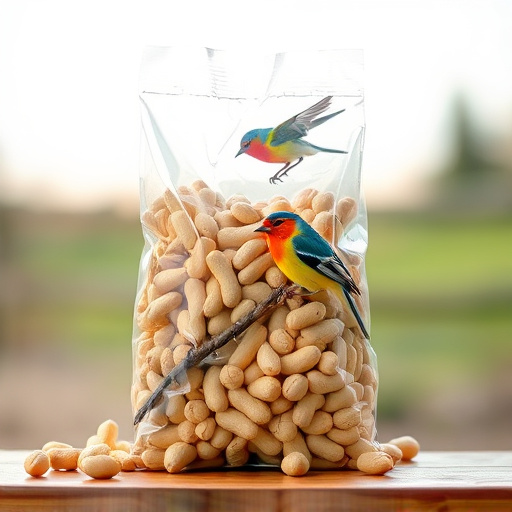 Bag of premium peanuts for wild birds