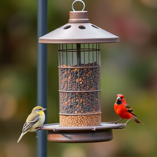 Bird feeders filled from subscription delivery