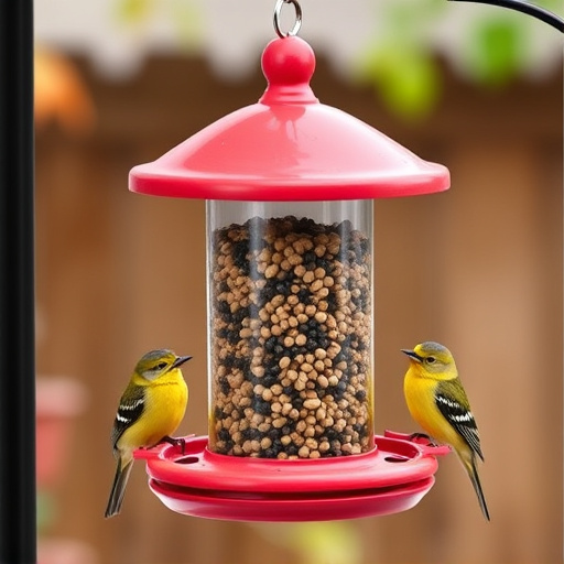 Bird feeders filled from subscription delivery