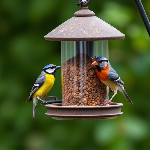 Bird feeders filled from subscription delivery