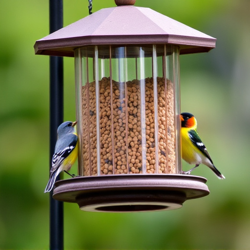 Bird feeders filled from subscription delivery