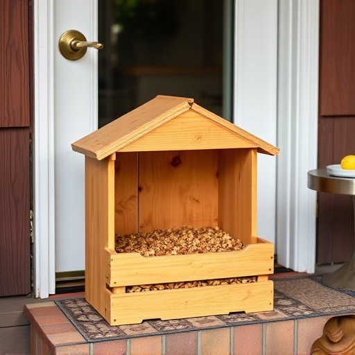 Bird food box left at front door